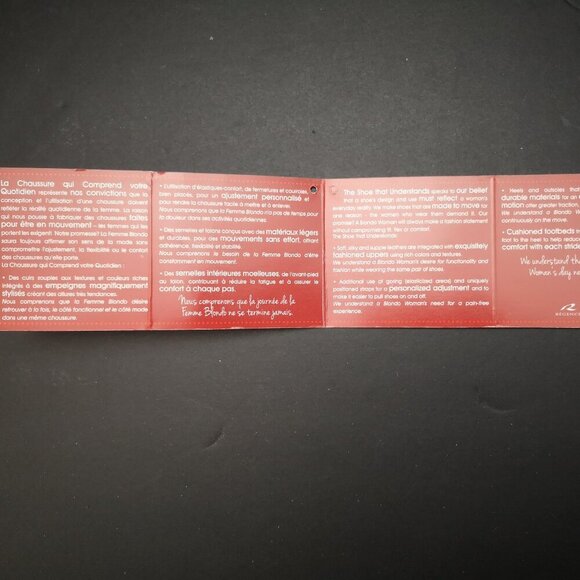 BE by Blondo Valorie Ladies Size 8.5 Leather Upper & Lining Brown & Red Sandals - Picture 14 of 15